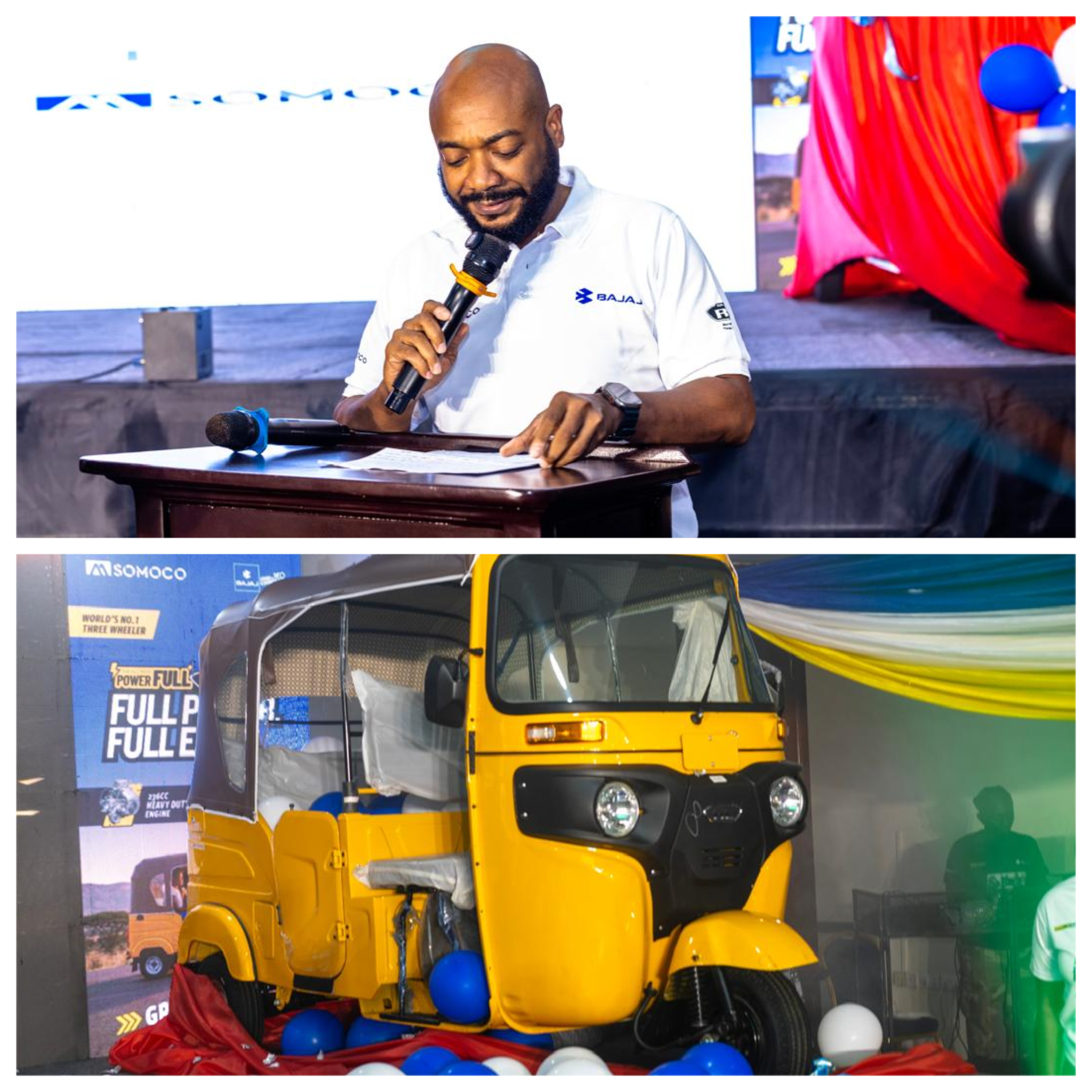 SOMOCO Unveils Upgraded Bajaj RE Tricycle to Boost Transport Business and Job 