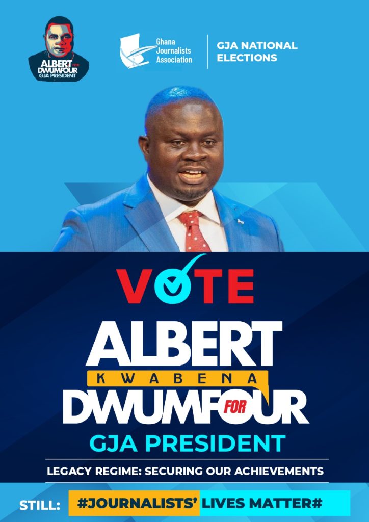 Wave of Endorsements Boosts Albert Kwabena Dwumfour’s Bid for Re-Election as GJA President